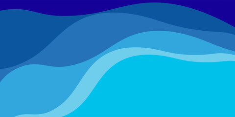 Sea waves layer vector background illustration vector. Sea beach vector illustration, banner with space for text. summer sea. modern