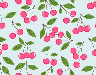 Pink Cherries Pattern