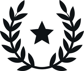 laurel wreath with star