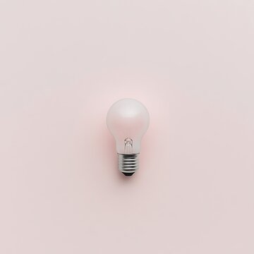 light bulb on dark background