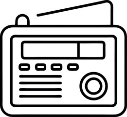 radio flat icon