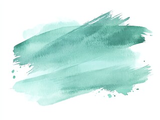 Mint green brush stroke