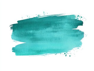 Mint green brush stroke
