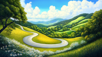 road in the hills