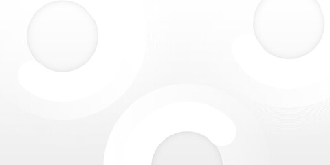 modern white background with geometric circle lines.vector decoration eps10.