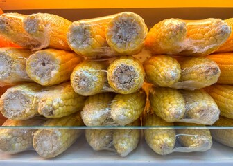 Wrapped Corn on the Cob Display