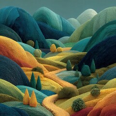 colorful autumn landscape