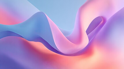 Abstract Soft Wavy Gradient Background