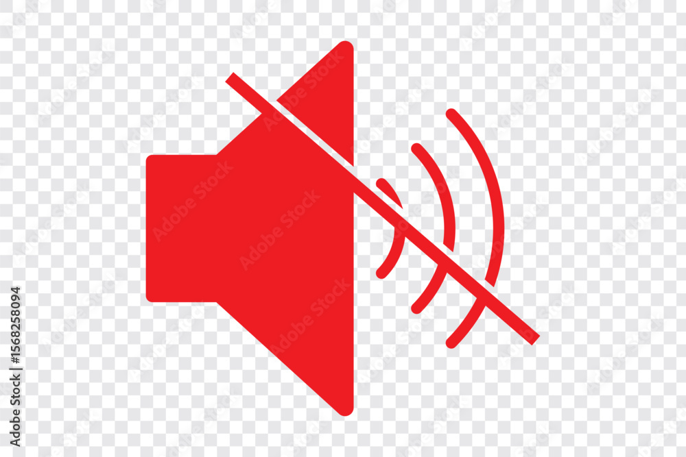 Poster sound off icon vector. speaker icon vector. sound volume mute. loudspeaker icon vector.