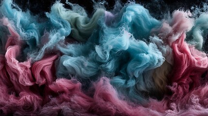 Abstract swirling colors in a fluid composition.