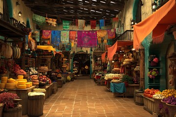 Obraz premium turkish market stall