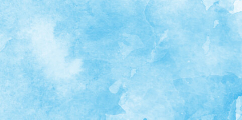 abstract icy winter background cracked grunge texture, invitation watercolor background or wallpaper, Paper texture suitable for watercolor art with copy space image, blue azure turquoise watercolor.