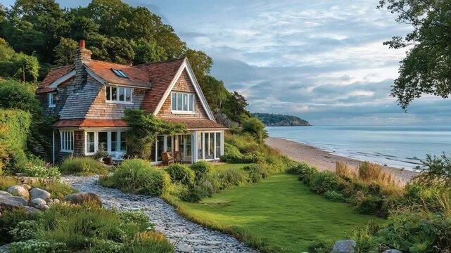 seaside lodge exterior in dorset video