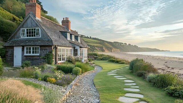 seaside lodge exterior in dorset video