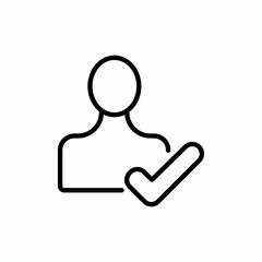 verified user profile icon vector sign
