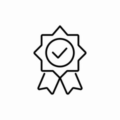 achievement award medal icon vector sign
