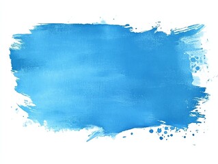 Sky blue watercolor big brush stroke