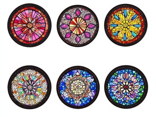 Stained glass illustration collection