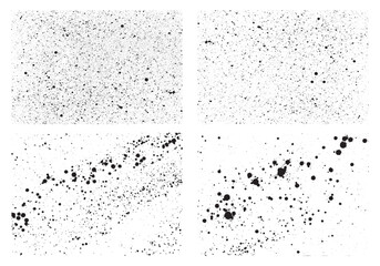 Paint splatter background. Ink blots grunge texture. Dust overlay distress grain. Spray graffiti pattern.