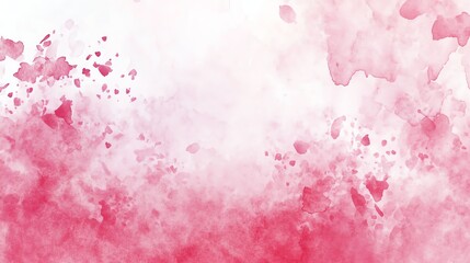 Valentines day background with blush pink gradient watercolor stains and uneven edges Hand drawn abstract aquarelle fill Rectangle shape Light rose watercolour Women Day texture Pa