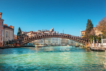 The Accademia bridge in Venice