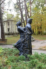 Sculpture by E. T. A. Hoffman. The duality of the inner world in Svetlogorsk. Kaliningrad region