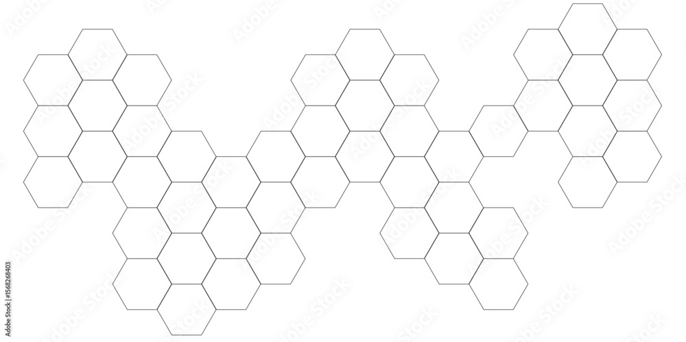 Poster abstract hexagon white background with shadow. white background futuristic blue neon honeycombs. mod