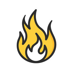 fire icon vector illustration