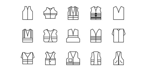 vest icon pack illustration