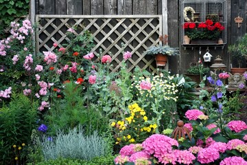 niederrheinischer Bauerngarten im Juni
