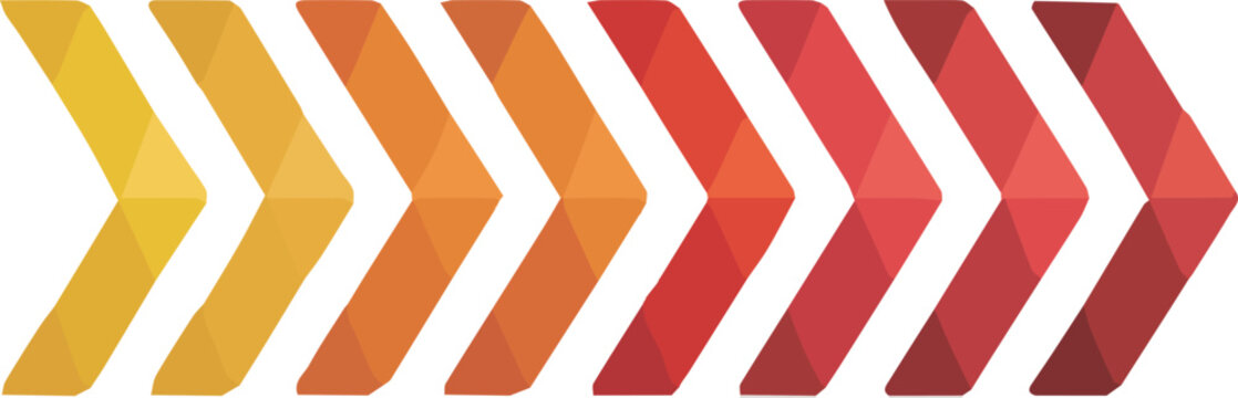 png Chevron Arrow Pattern: Modern Geometric Design with Warm Gradient for Progress and Direction

