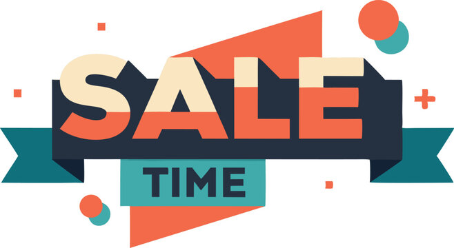 Sale time big discount offer modern design