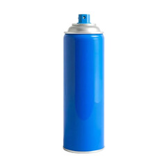 Blue spray can isolated on transparent background