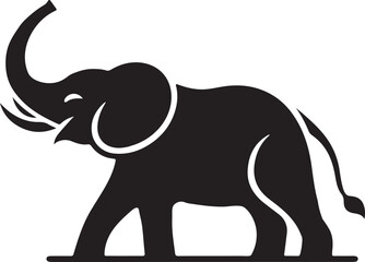 Elephant with Traditional African Profile vector illustration