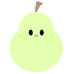 Cute Pastel Pear Illustration