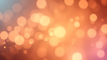 Fototapeta premium Abstract shimmering light particles with gradient colors and soft glowing bokeh, creating an atmospheric effect.