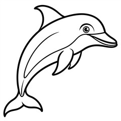 
3d rendering of colorful dolphins