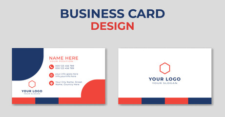 Fototapeta premium Minimalist Business Card Design template