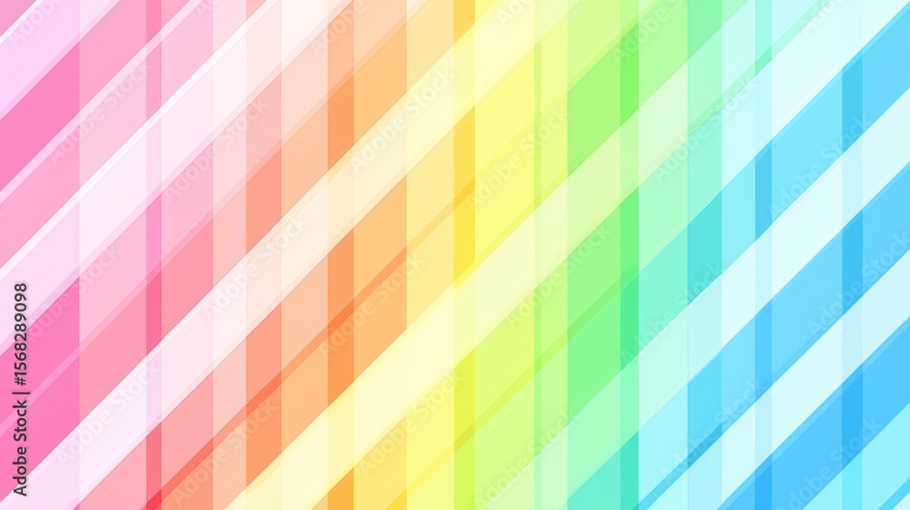 Poster vibrant rainbow background with a pink stripe is displayed. the colors of the rainbow are bright and