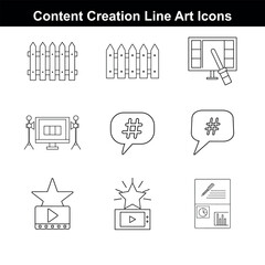 Creative Studio Icons Minimal Line Art Pac