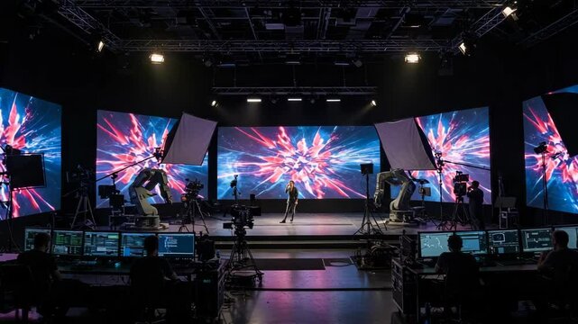 Video production setup film production studio lighting