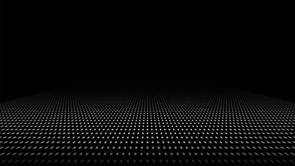 Blueprint black graph showing a detailed layout with grid patterns and geometric shapes, serving as a foundation for design and architectural projects.