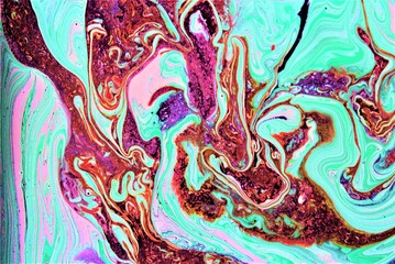 Abstract marbling pattern for fabric,  design. Creative marbling background texture