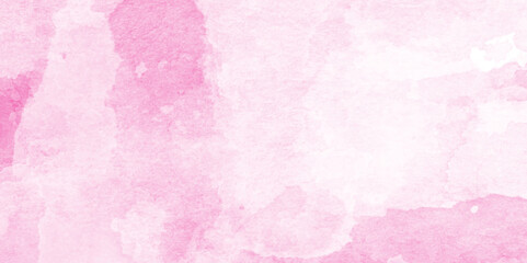 Soft Pink grunge watercolor texture background, Pink color light ink effect shades gradient on textured, romantic Pastel Pink watercolor Background, Soft Pink  white watercolor Abstract Background.