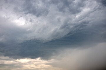 beautiful gray black threatening sky