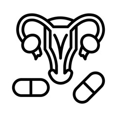 Uterus medicine icon