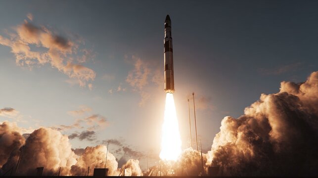 intercontinental ballistic missile launch, ICBM launch silo, ballistic missile trajectory, ballistic missile warhead