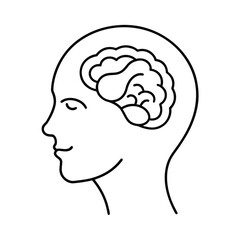 vector illustration of human brain
