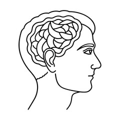 human head silhouette