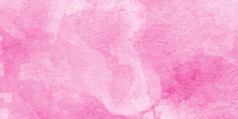 Soft pink smeared aquarelle painted magenta watercolor canvas for splash design, watercolor abstract background with brush texture, modern aquarelle painted pink watercolor canvas for splash design.